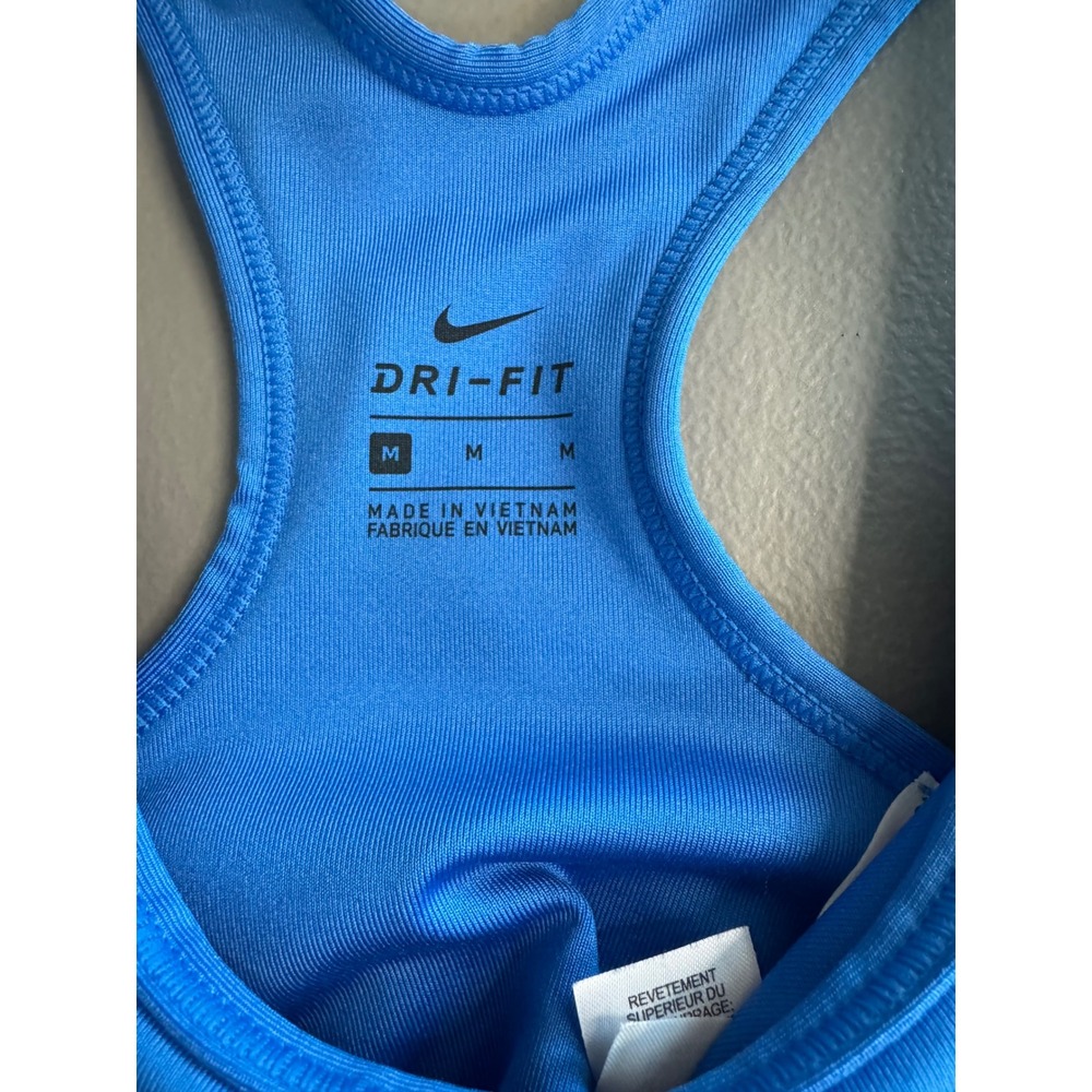 Nike Dri Fit Blue Racerback Sports Bra Medium‎ - Picture 10 of 10